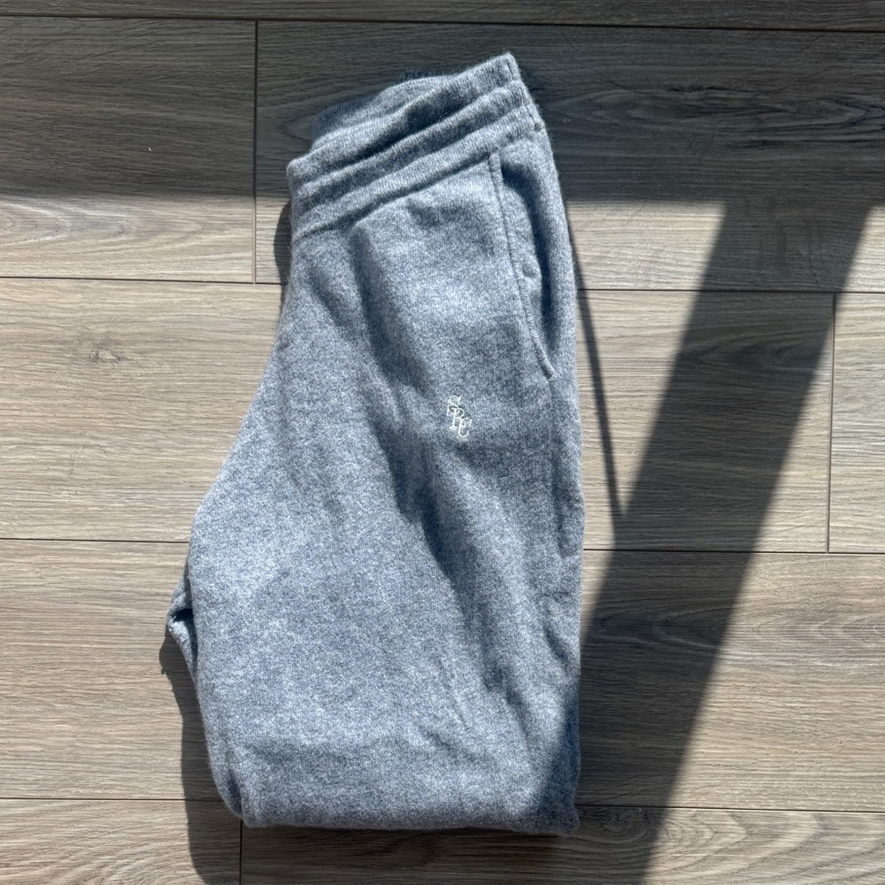 Sporty & Rich Gray cashmere sweatpants